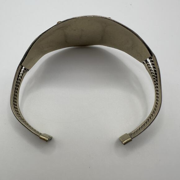 Vintage Alpaca Silver Sodalite Ring & Bracelet Set Adjustable Boho Southwestern - Picture 10 of 11